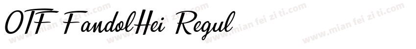 OTF-FandolHei Regul字体转换